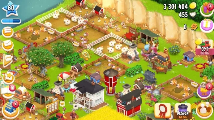 Lvl 60 | Silo Storage 1050 + Barn Storage 4050 + 3,3M Coins + 455 Diamonds | CFN ON | Log Supercell ID | Check SS (HYD750)