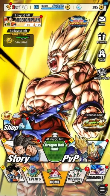 236M TotalPower|LV158|5UL+19LL|SSG SS Gogeta,2 SS Goku,Vegeta,Omega Shenron|SSG SS Vegeta,SSR Goku Black,etc|Android|DBL1070