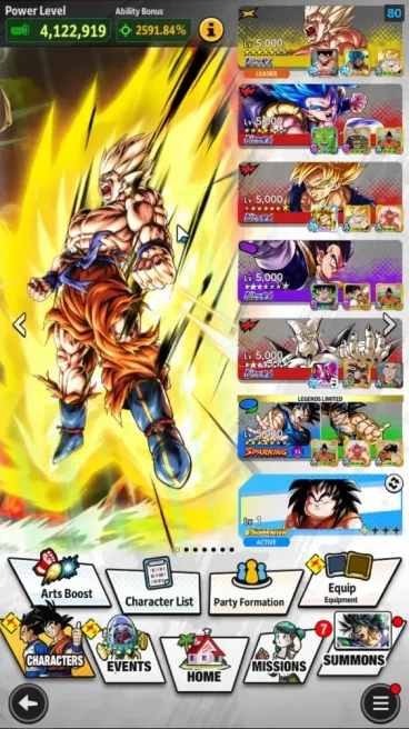 236M TotalPower|LV158|5UL+19LL|SSG SS Gogeta,2 SS Goku,Vegeta,Omega Shenron|SSG SS Vegeta,SSR Goku Black,etc|Android|DBL1070