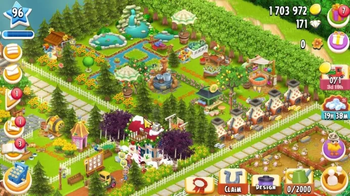 Lvl 96 END|Silo Storage 1900+Barn Storage 3750|Land Open Well Organized|1,7M Coins+171 DM|CFN ON|Supercell ID|Check SS(HYD755)