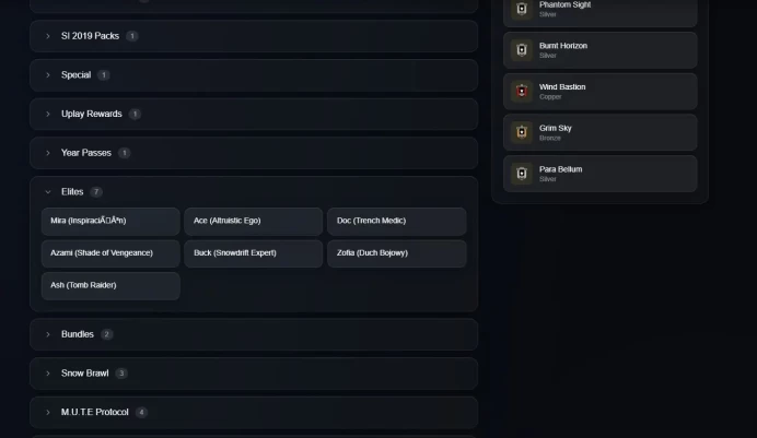 [UPLAY] 110 LVL - 8X BLACK ICES - 7X UNIVERSALS - 5X SEASONALS - 7X ELITES - 69 OPERATORS - 13K RENOWN - 2K RC - FA