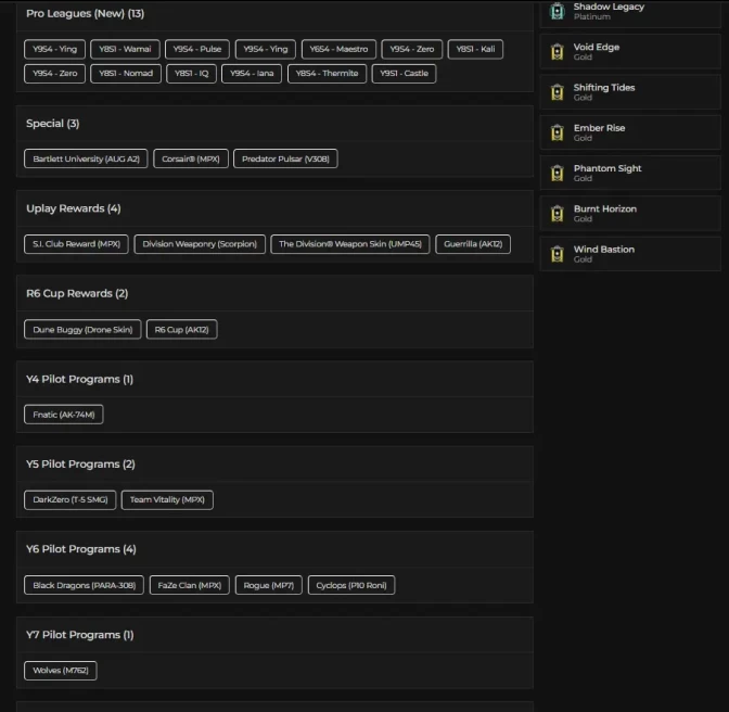 [UPLAY] 325 LVL - 30X BLACK ICES - 12X UNIVERSALS - 22X SEASONALS - 8X ELITES - 1X DIAMOND - 74 OPERATORS - 203K RENOWN - FA