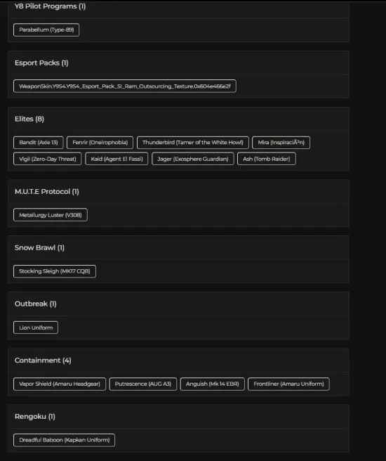 [UPLAY] 325 LVL - 30X BLACK ICES - 12X UNIVERSALS - 22X SEASONALS - 8X ELITES - 1X DIAMOND - 74 OPERATORS - 203K RENOWN - FA