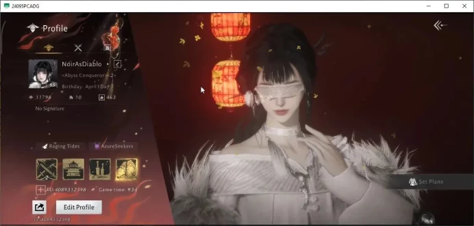 GLOBAL|Lv 95|GS 30K|Abyys Conqueror|Return Of Spring|Sword of One,Twillight Of Dragon|Female MC|100% Oddty|Log Netease(WWM1192)