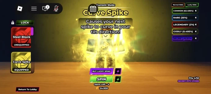ROBLOX2049//ACCOUNT WITH Akari + TSH + Sanju + Sanju + Curve Spike 21 Level NO EMAIL! 