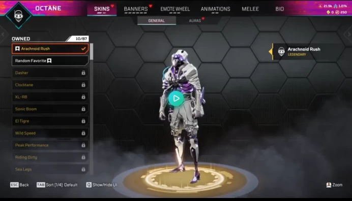 AP505//OCTANE HEIRLOOM 148 lvl 61 legs Ea app + Xbox