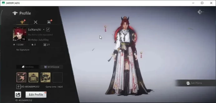 GLOBAL|Lv 95|GS 31K|1 HC|Graceful Fox Set|Return of Spring|Maple Reach,Chil,Sorrow|6,6 Echo|Female MC|100% Oddty|Netease|WWM1197