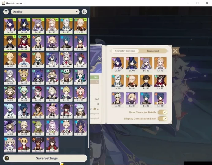 ASIA|AR 56|7 Limited +4 (*5Weapon)|Nicole,Neuvilette,Raiden,Zhongli,Kazuha,Clorinde,Chasca|Mc Male|Take Mail|CheckSS (GI6837)