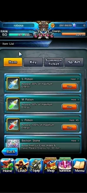Global|Rank 50|4 Ascend+1 TW|Marisa Kirisame+TW,Star Crest Rosetta,D Edge Berwick,Metal Armored Rosetta|Lpot 45|Check SS(GS2663)