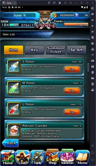 Global | Rank 124 | Okarun Lv120 TW, Summer Miyu Lv120 TW, Shirou Emiya Lv120 TW, Chloe Lv120 TW, Etc | Detail Check SS GS335B