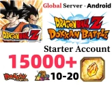 Android[GLOBAL]15000  +10-20LR DRAGON BALL Z DOKKAN BATTLE Farmed Starter Account  A5-01
