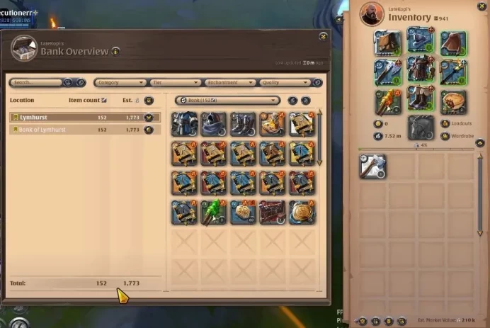 ASIA | 2,61M Total Fame - 7,52M Silver | T8 Lumberjack Gather Equipment - T7 BattleAxe Build | Take Gmail | Check SS |(AO852)
