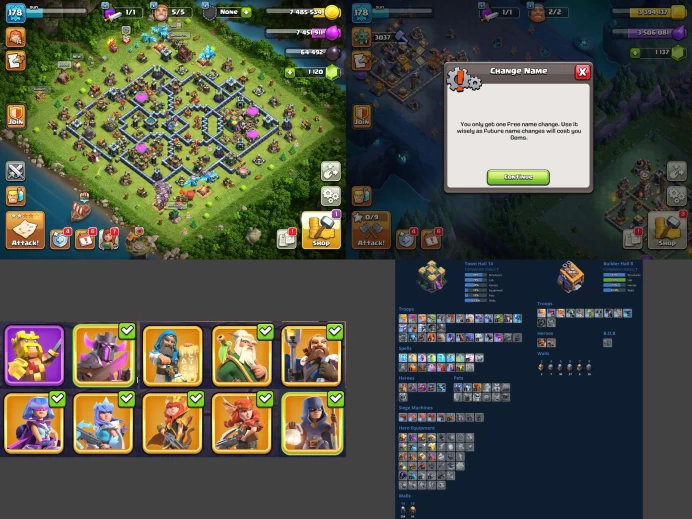 ■TH:14 (+55%) ■Heroes: K61 Q63 P40 W50 C17 ■Skins:10 ■BH:8 ■Full Access ■Instant Delivery ■A6671
