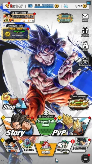 31M Total Power|LV147|1LR+2UL+11LL|SS3 Goku mini,SSG Gogeta,SS Goku(Red),Goku&FFFrieza,UI Goku,Nappa|3k CC|Android|DBL1079