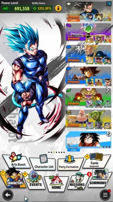 Ready Gacha 10k CC|27M Total Power|LV147|3LR+4UL+10LL|Broly Fury,Super Vegito,SS3 Goku mini,SSG Gogeta,etc|Android|DBL1078