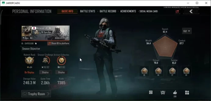 MOBILE|Lv30|SV 246.3M|CV 105.7M|Flag AEK,Decree LR-AR1,Fangs MPX,H-Tac A9,GS2 Headset,BMachete|Many Set|CN OFF|Infinite|(AB3367)
