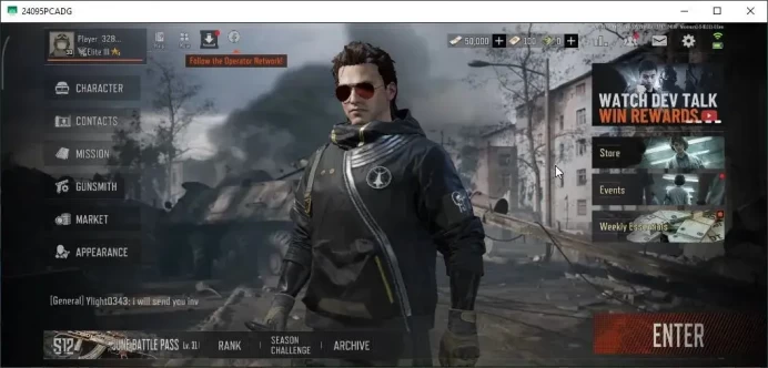 MOBILE|Lv30|SV 13,2M|CV 10,5M|Wire Set|WP AR-57,GM AK-12,Forest MP5,Abomi Vector 9,Rebel Glasses|CN ON|Infinite|CheckSS(AB3366)