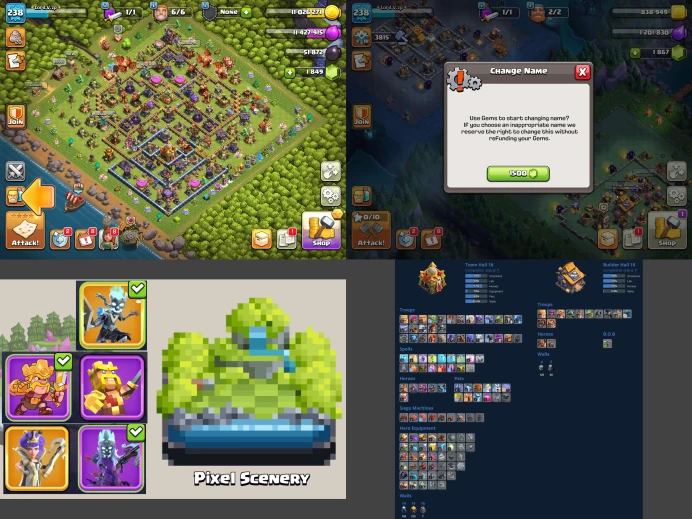 ■TH:16 (+60%) ■Heroes: K91 Q91 P70 W68 C41 D1 ■Skins:6 ■BH:10 ■SW:2356 ■Full Access ■Instant Delivery ■A6807