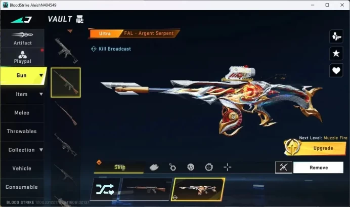 ASIA | BLEACH Byakuya Kuchiki | ULTRA MELEE: Talon Knife-Sanctum | ULTRA GUN: FAL-Argent Serpent |More Check SS BS1359B