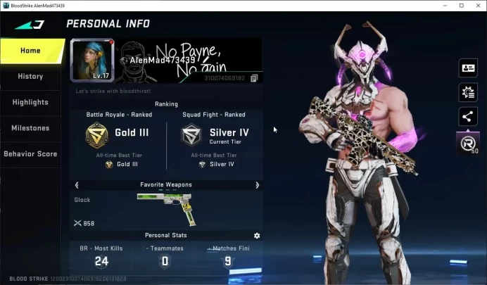 ASIA| 1 ULTRA [ Zero-NulliFier ]|4 Legendary M4A1,Glock,VSS,UZI|NetEase|Check SS|BLS4906
