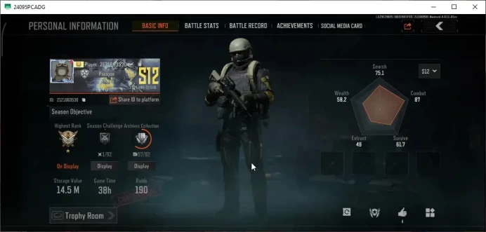 MOBILE|Lv30|SV 14.5M|CV 23.1M|QS AKS-74U&DP-12,G FAMAS,GM AK-12,Ceremonial MK14,etc|2 Set Char Skins|CN ON|Infinite|(AB3371)