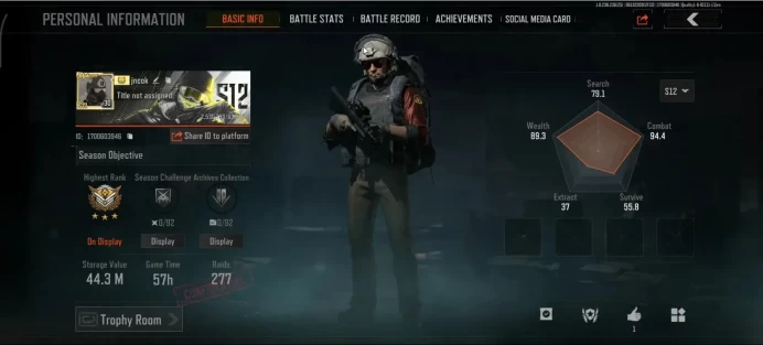 MOBILE|Lv30 Legend | SV 44.3M | CV 1.869M | AUG, Groza, Corpo Set, RL Set | Take|CN ON|Infinite|Check SS(AB3346)