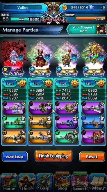 Global|Rank 53|Fresh Story|3 Ascend[2 Yuyuko SaigyoujiTW,Metal Armored Rosetta]+Lpot 59|Check SS(GS2669)