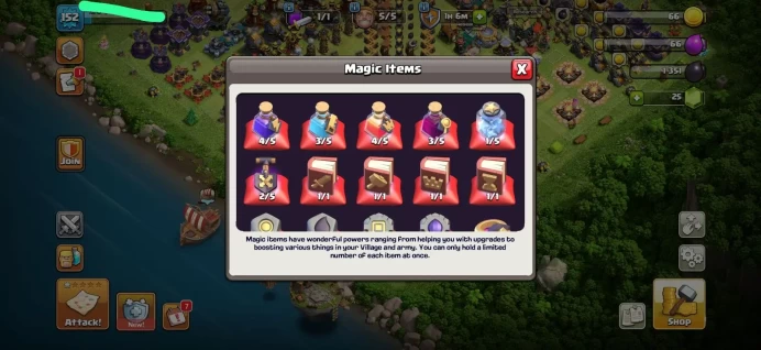 Town hall 17 Xp 152, 5 equipment epic, 7 Hero skin, C6418