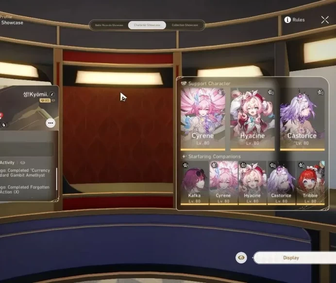 Asia|TL 70|19 Limited|[(Feixiao,Firefly,SW,Kafka,Hyacine)+Sign,Acheron,Robin,Topaz&Numby,Huohuo,Dante|MC Female|TakeMail|HSR7547