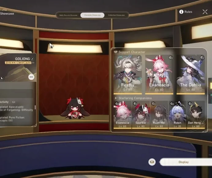 Asia|TL 65|10 Limited|[Yao Guang+Sign,Evanescia,Dante,Firefly,The Dahlia,Sparkle,Robin,Argenti,etc]|MC Male|TakeMail|(HSR7550)