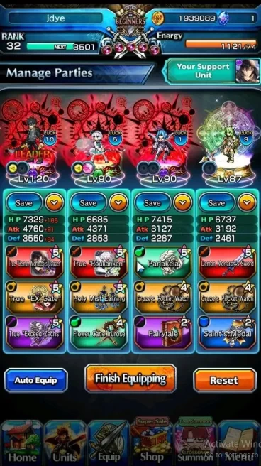 Global|Rank 32|Fresh Story|4 Ascend[Sung JinwooTW,Youmu KonpakuTW,S Genius Rosetta,Star Crest Rosetta]+Lpot 42|Check SS(GS2673)