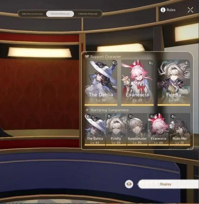 Asia|TL 70|8,2K SJ|7 Limited|Firefly+Sign,Evanescia,Yao Guang,Sparkle,The Dahlia,Huohuo,Dante|Male MC|TakeMail|CheckSS(HSR7552)