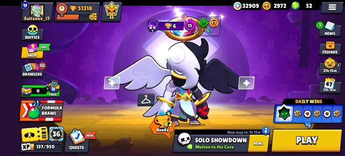 [Code A364] Level 160 / 51k Trophy + 284 Skins / Very Cheap