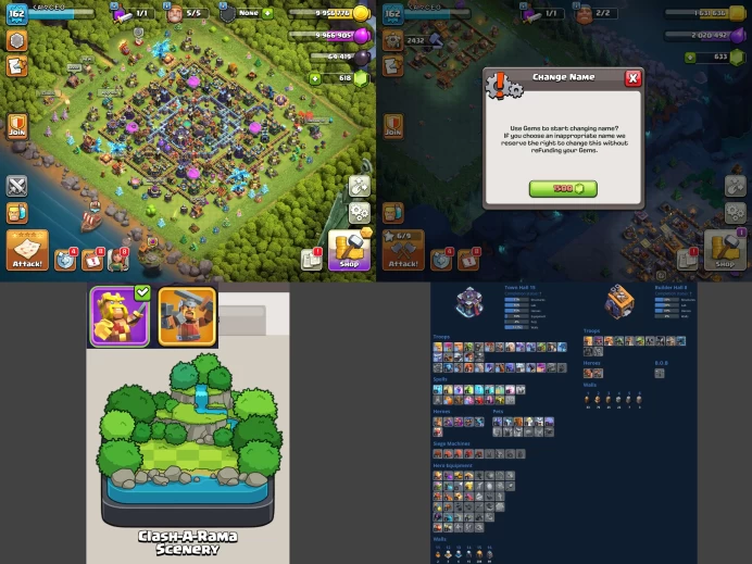 ■TH:15 (58%) (GemValue:$11070) ■Heroes: K70 Q89 P50 W43 C23 ■Skins:3 ■BH:9 ■Full Access ■Instant Delivery ■A7123 _______________________________