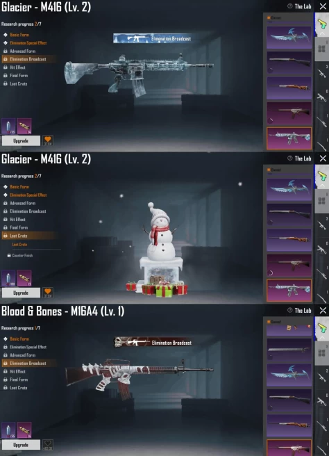 IOS Android - Level 63 - M4 Glacier Lvl 2 - M16 Blood Lvl 1 - 8 Guns Upgrade - Helmet Mytich - 1782