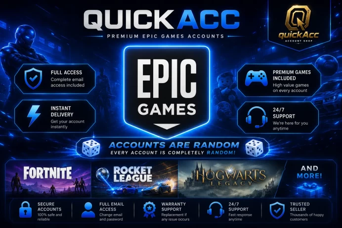 【FRANCE】 Epic Games Account [Random Premium Games Inside] • Full Access • QuickAcc