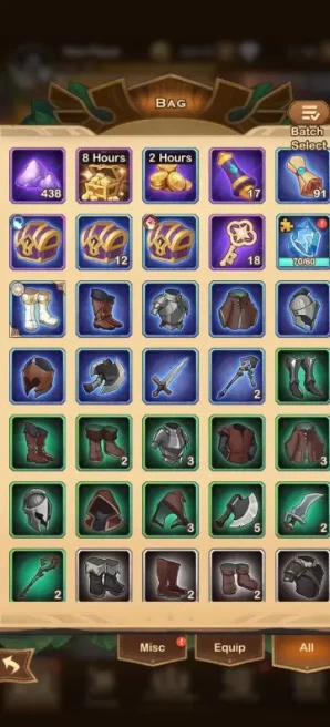 AA71//ACCOUNT WITH 13 // 2800K gold // 7,700+ diamonds // 110+ scrolls
