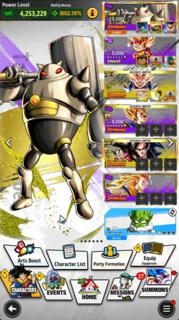 Android | Lvl 147 | 21.8M Total Power| 1 LR| 1 UL| LR SS3 Goku (Mini) FulStar|UL SS Goku | LogBandai Check SS DBL830B