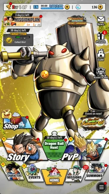 Android | Lvl 147 | 21.8M Total Power| 1 LR| 1 UL| LR SS3 Goku (Mini) FulStar|UL SS Goku | LogBandai Check SS DBL830B