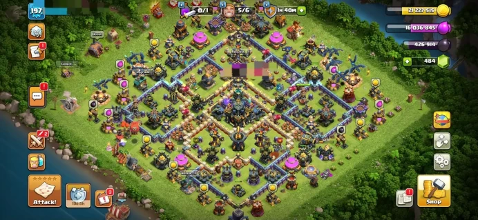 Town hall 17 Xp 197, 3 equipment epic max, C6432
