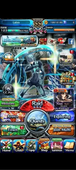 Global|Rank 123|20 Ascend+12 TW|(Roy,Inumuta,Emiya,Beta,Kamijo,Chloe,KSakura,EMilim,Veldora,Etc)+TW|Lpot 271|Check SS(GS2687)