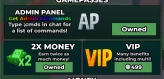 ROBLOX2161//ACCOUNT WITH ADMIN PANEL /14 REBIRTH /2X MONEY /ALL GEAR /BUNNY BASKET, EASTER