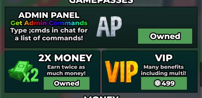 ROBLOX2161//ACCOUNT WITH ADMIN PANEL /14 REBIRTH /2X MONEY /ALL GEAR /BUNNY BASKET, EASTER