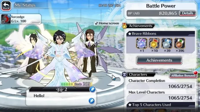 [GLOBAL]53K Orbs|Rukia 10th Anniv,TYBW26[Yukio,Riruka],Renewed[Ichigo,Byakuya,Aizen],Jushiro TYBW25,Masaki,Etc|Klab ID(BBS2725)