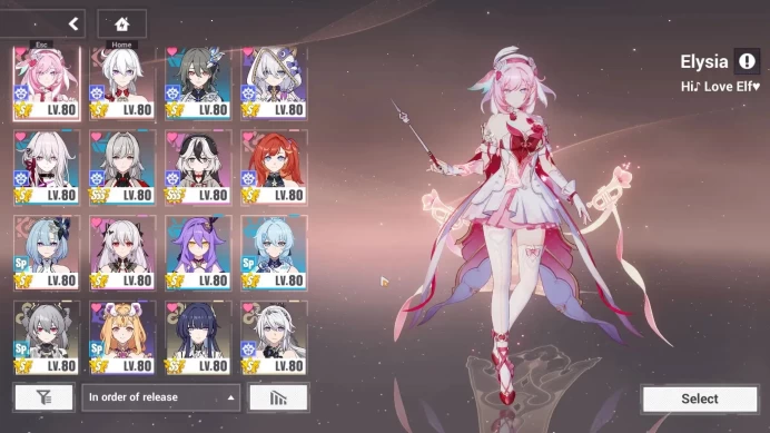 SEA Lv88| Elysia Hi Love Elf, Ba-Dum,Vita,Theresa,Thelema,TrioMARS,Fischl,HoOrigin,HoFi,HoTr,HoHEetc| 4 ELFs|ReturneeON (HI906)