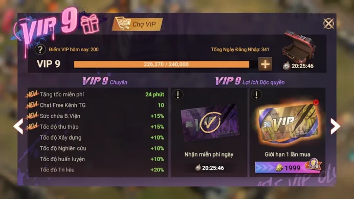DDS512: All Platform - Account 100M - Kill 226M - Vip 10 - 2 t5 - 15k Gold - 14 skin house