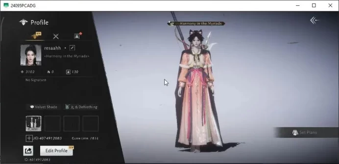 GLOBAL|Lv 95|GS 26K|1 Harmonic Core|Peaceful Life|Anthem Of Ages|4,3K Echo|Female MC|100% Oddty|Netease|Check SS(WWM1210)