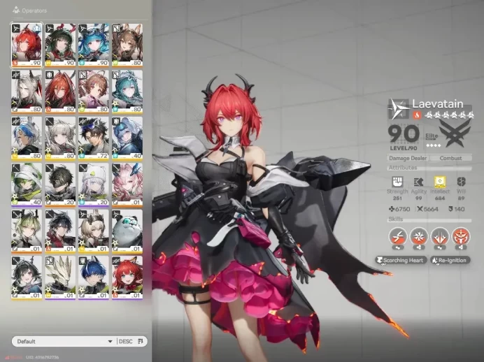 ASIA|Lv 58|Oro 53K|Ori 50|Ars 2k|12(*6Wep)|[Laevatain,Zhuang Fangyi+Sign,Mi Fu(Limit)]|Gryphlink|TakeMail|CheckSS(END2008)