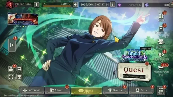 EUROPE |PR 6|10 SSR 3 Limited|Awk Gojo,Entrusted Life Yuji,Shoko Teen,Strongest Gojo,Etc]|13 SSR Memo|Log Bilibili|JJK797