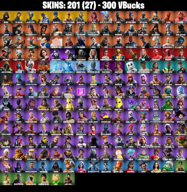 Full Acces | 201 skins | OG STW | IKONIK | The Reaper | Elite Agent | Blue Striker | Rogue Agent | Valor | Renzo the Destroyer | Omega